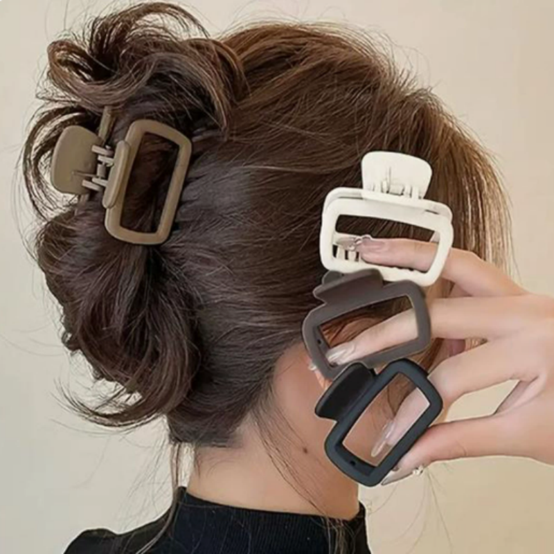 Women Accessories Online - 4pcs Women's Square Lightweight Hair Claw