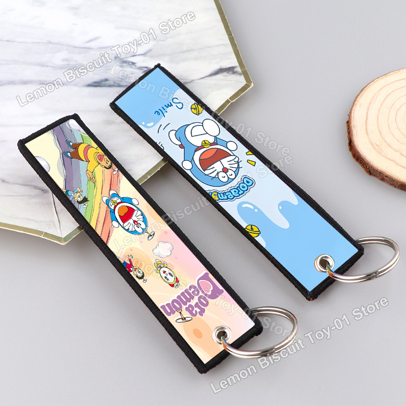 Women'S Key Accessories - Doraemons Series Key Fobs Holder Embroidery