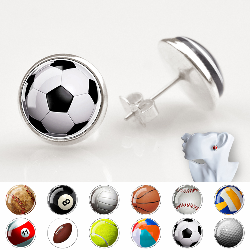 Women'S Volleyball Accessories - Personalized Soccer Earrings for Women Sports