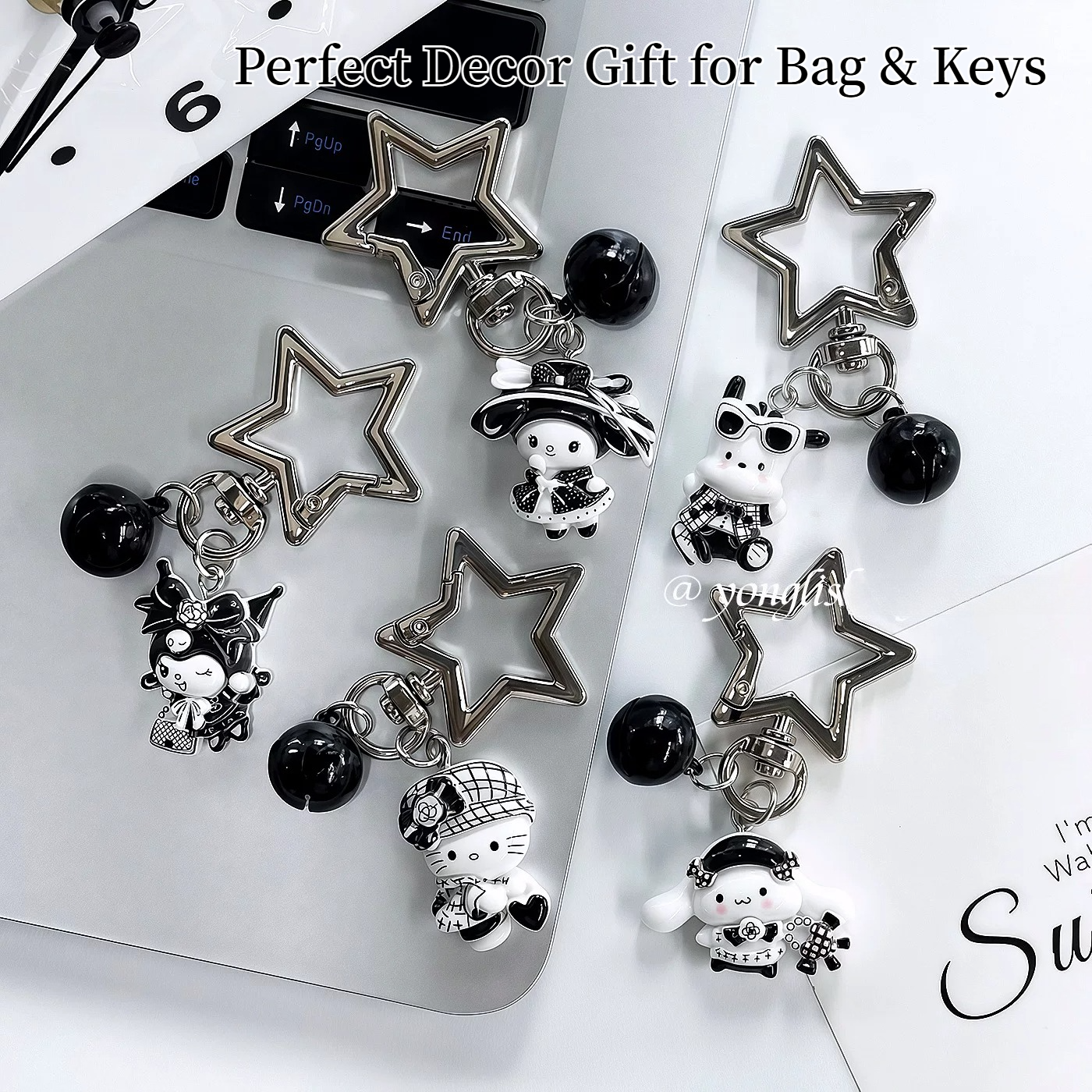 Women'S Key Accessories - Vintage Y2k Sanrio Hello Kitty Kuromi