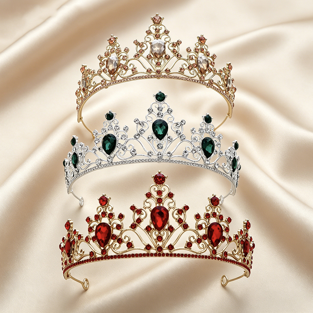 Women Accessories Trending - Vintage Baroque Sparkling Rhinestone Bridal Tiara