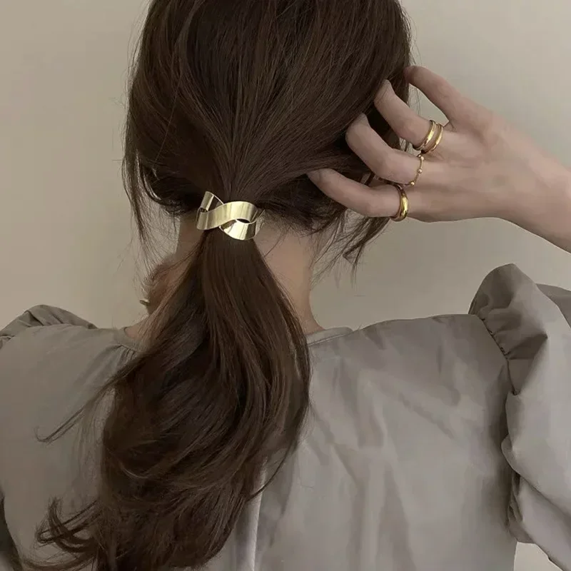 Simple Metal Fashion Elastic H – Wrap Ring Gold recenzja i cena