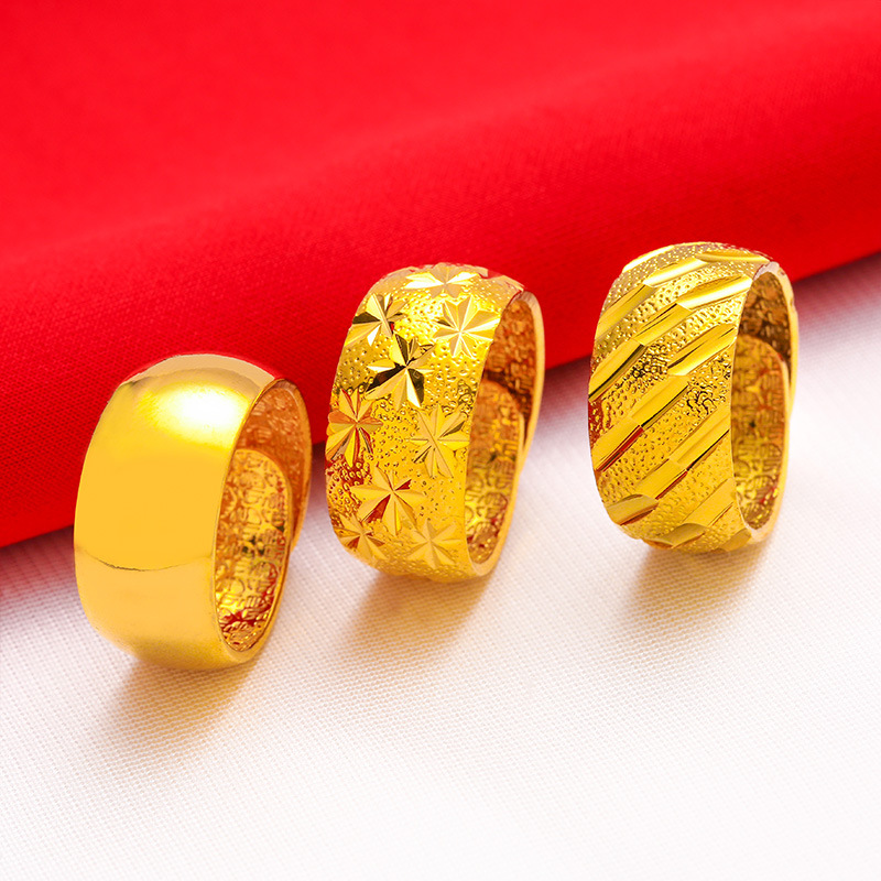Male Wide 12mm Large Ring Open – Wrap Ring Gold recenzja i cena
