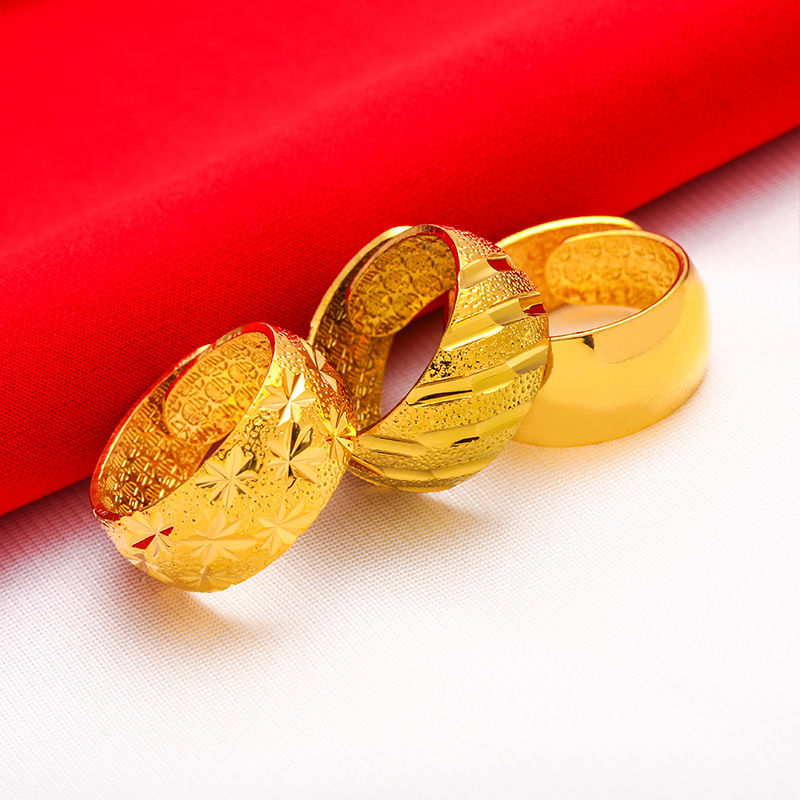 Male Wide 12mm Large Ring Open – Wrap Ring Gold recenzja i cena