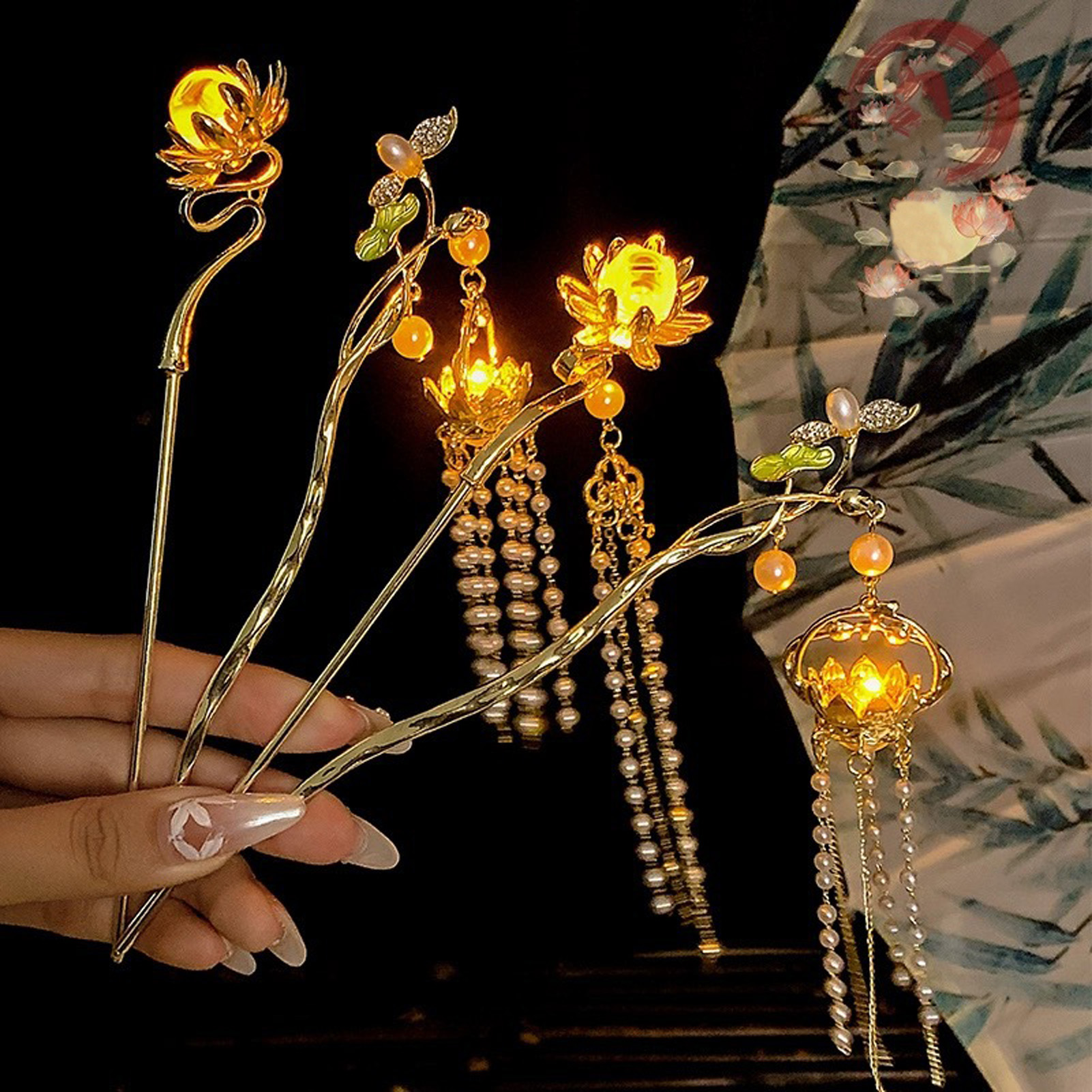 Luminous Flower Hairpin Exquis – Women Accessories Trending recenzja i cena