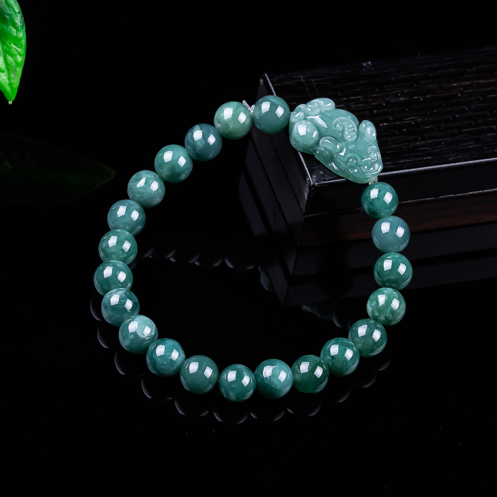 Natural Burmese Jadeite Pixiu  – Accessories Woman recenzja i cena