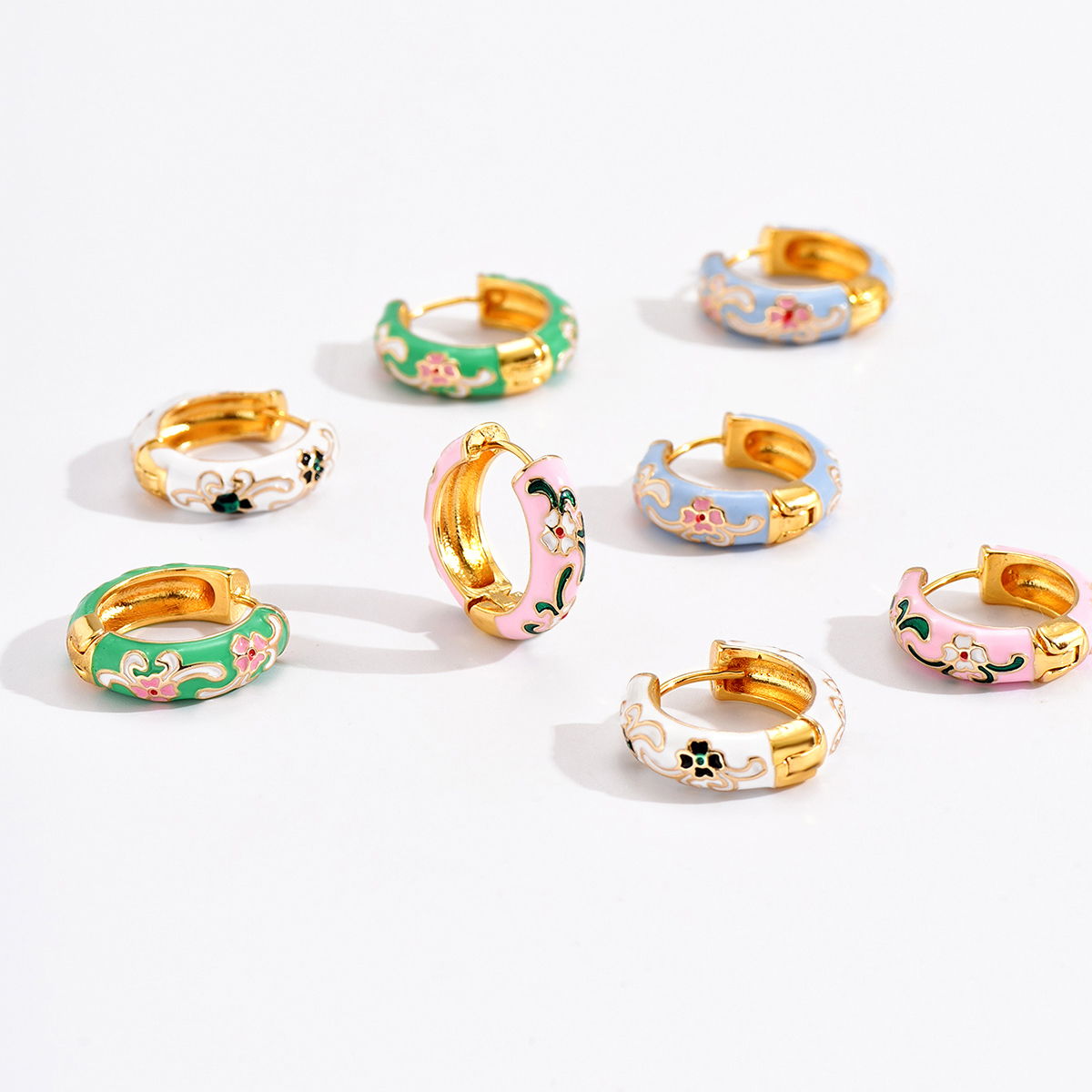 Vintage Colorful Enamel Flower – Wrap Ring Gold recenzja i cena