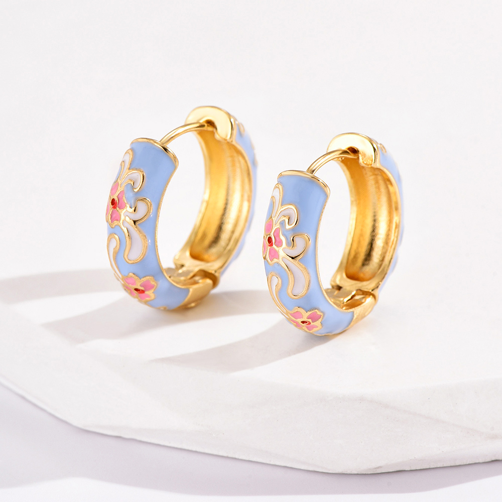 Vintage Colorful Enamel Flower – Wrap Ring Gold recenzja i cena