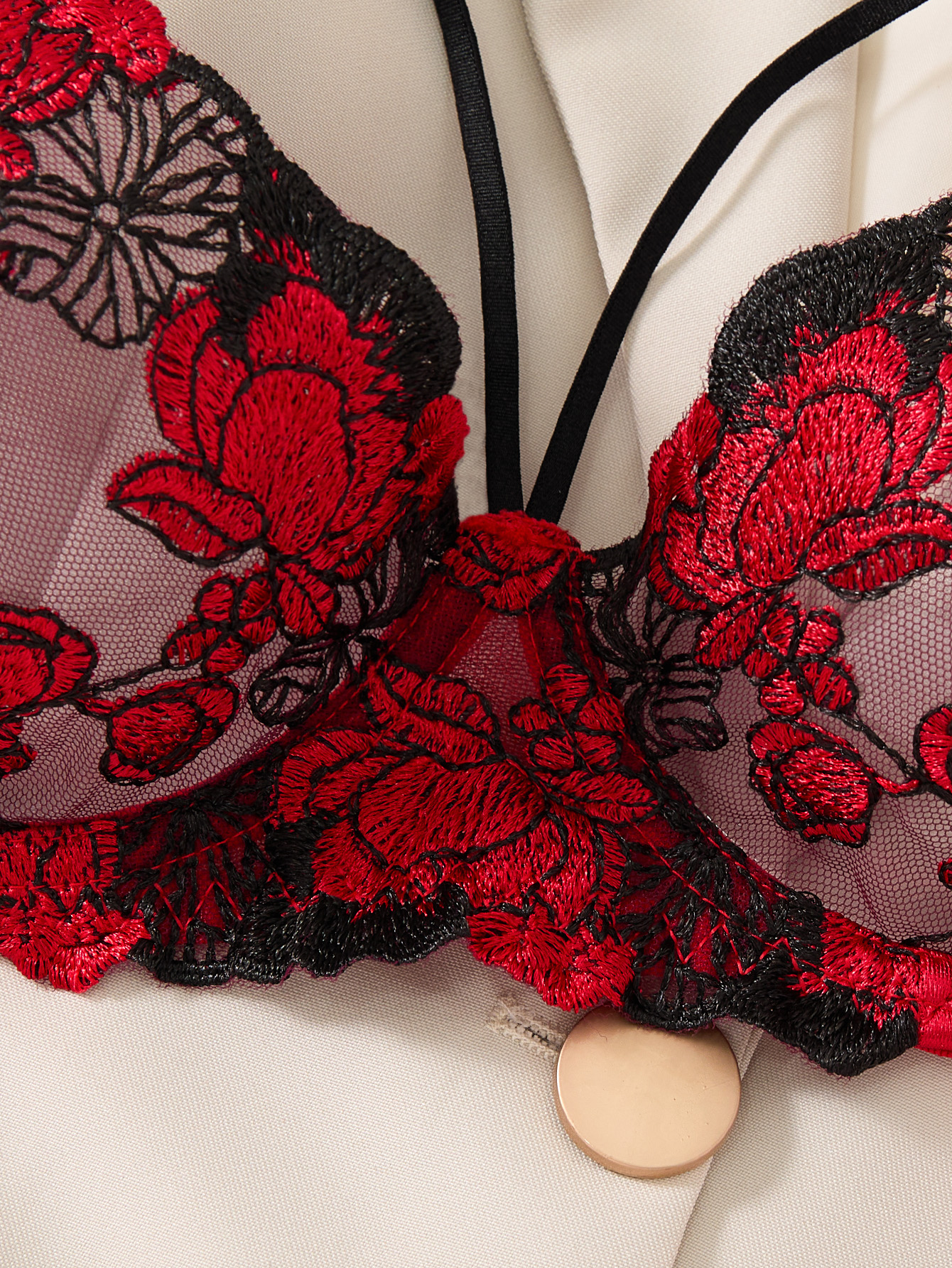 A Set of Sexy Red Lingerie, In – Accessories Woman recenzja i cena