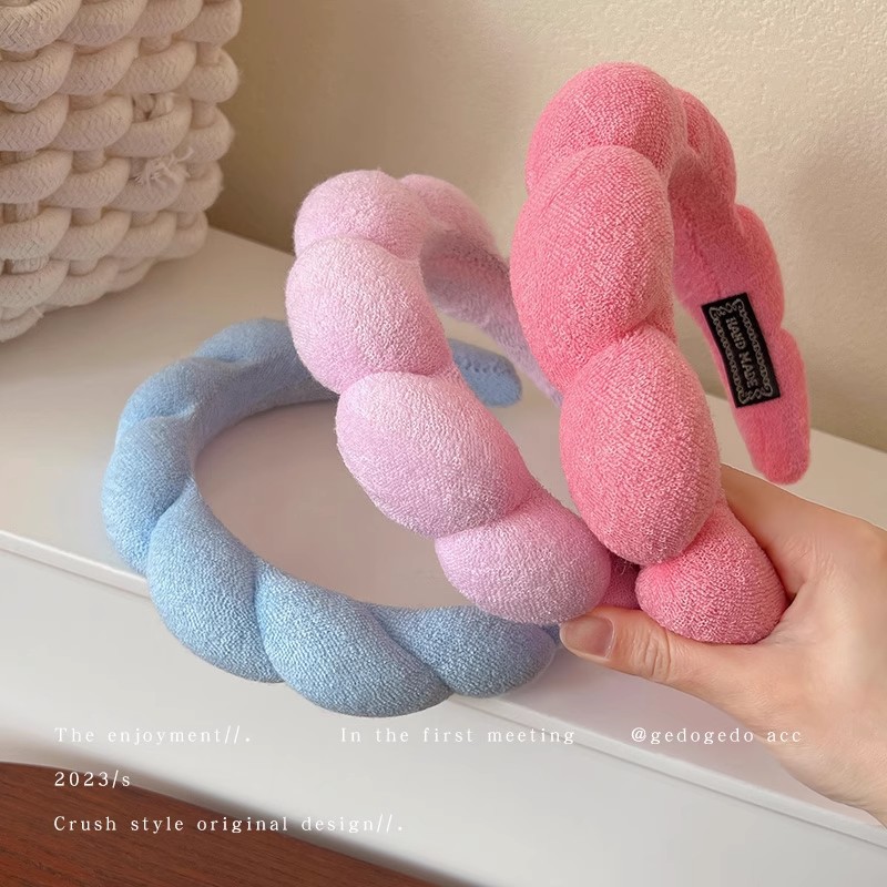 Retro Puffy Hair Band Sponge H – Women Accessories Online recenzja i cena