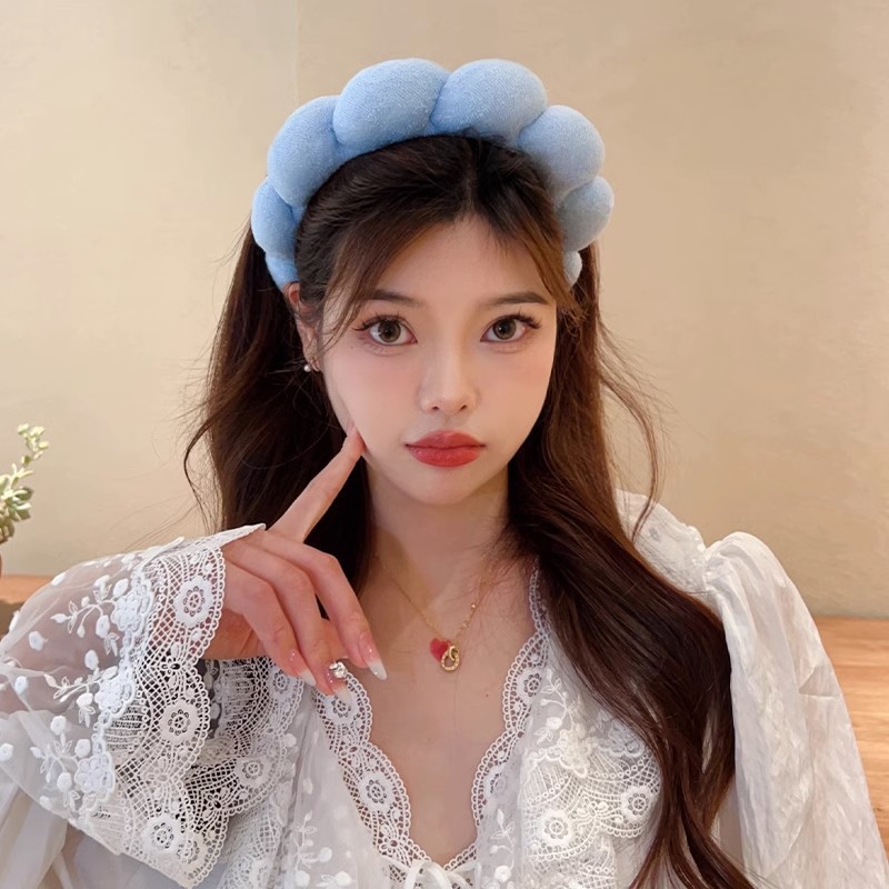 Retro Puffy Hair Band Sponge H – Women Accessories Online recenzja i cena