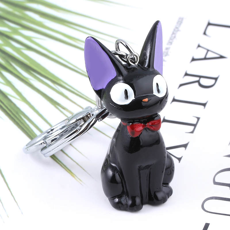 Anime Cute Black Cat Keychain  – Women'S Key Accessories recenzja i cena
