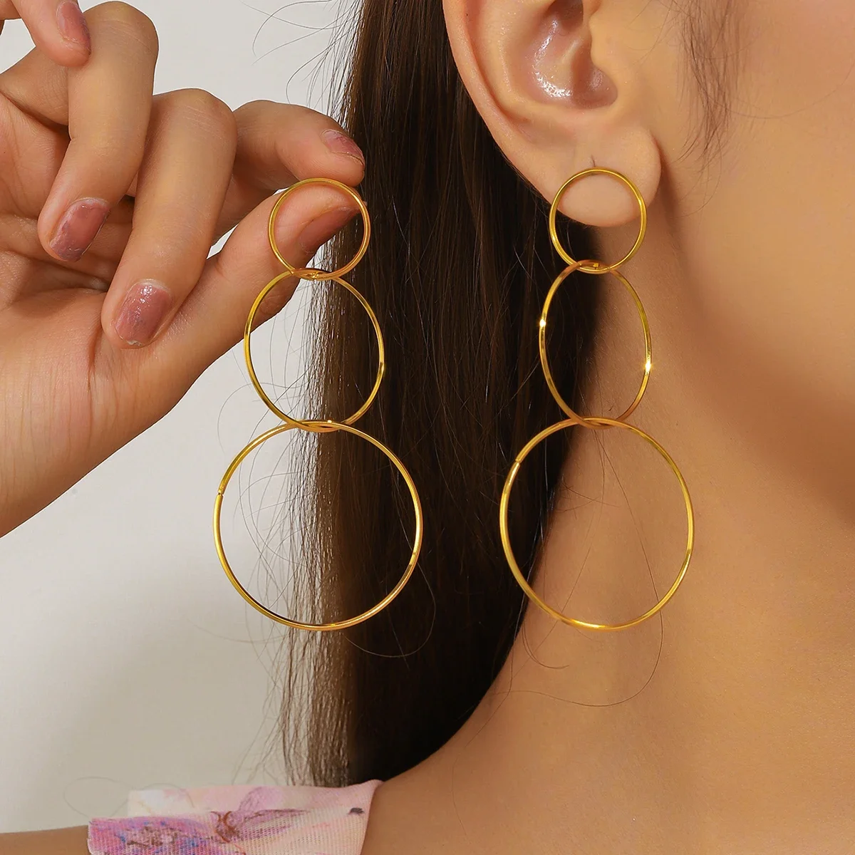 Luxury Simple 3 Circles Stainl – Women'S Accessories Mango recenzja i cena