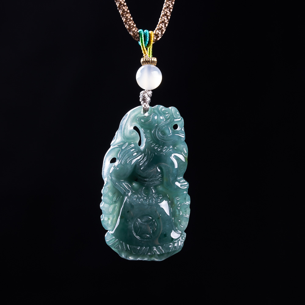 Burmese Jadeite Pixiu Pendant  – Accessories Woman recenzja i cena