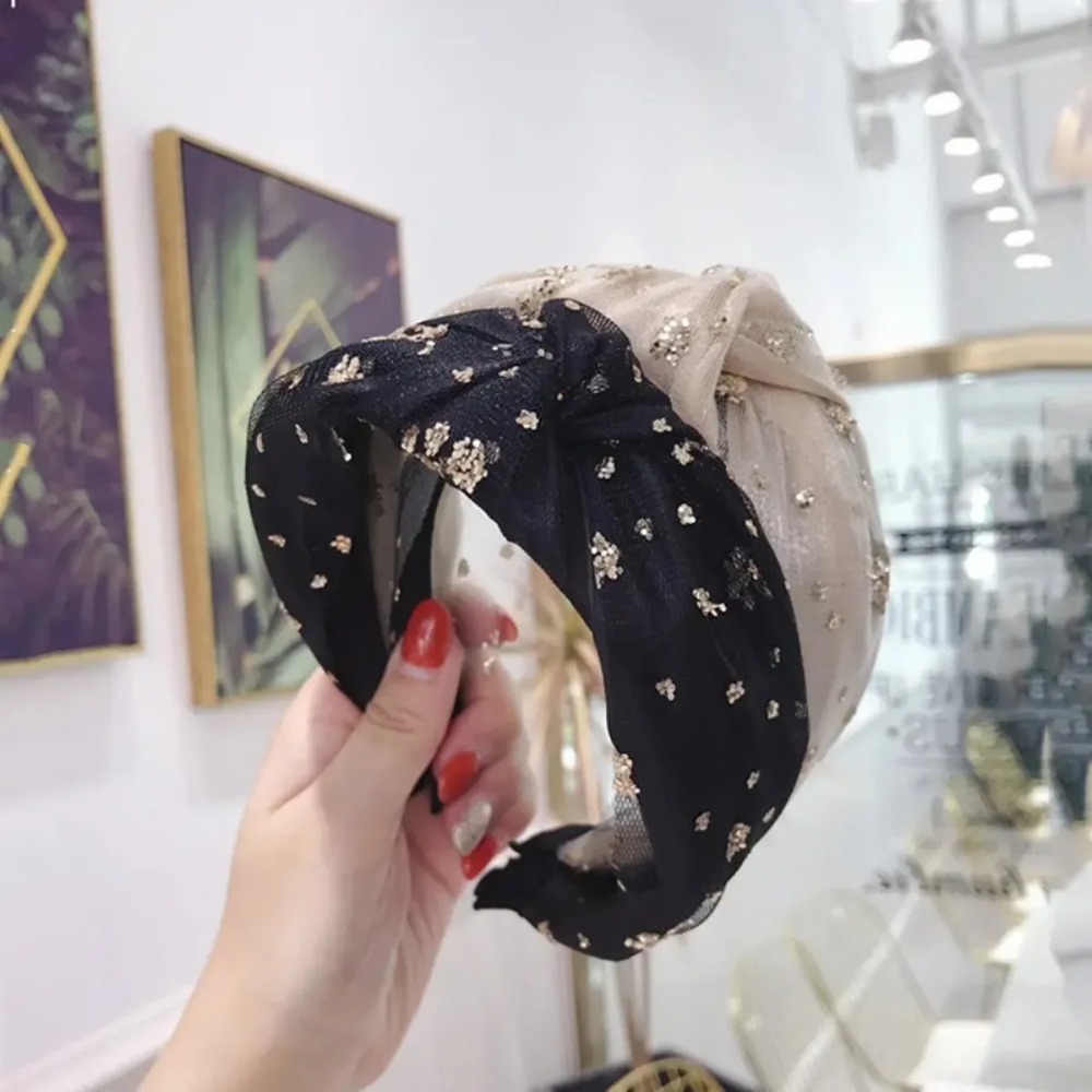 1PC Bohemian Mesh Yarn Headban – Wrap Ring Gold recenzja i cena