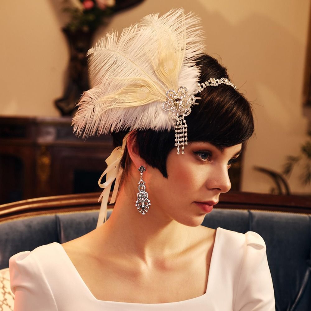 Retro Vintage Feather Headband – Women Accessories Online recenzja i cena