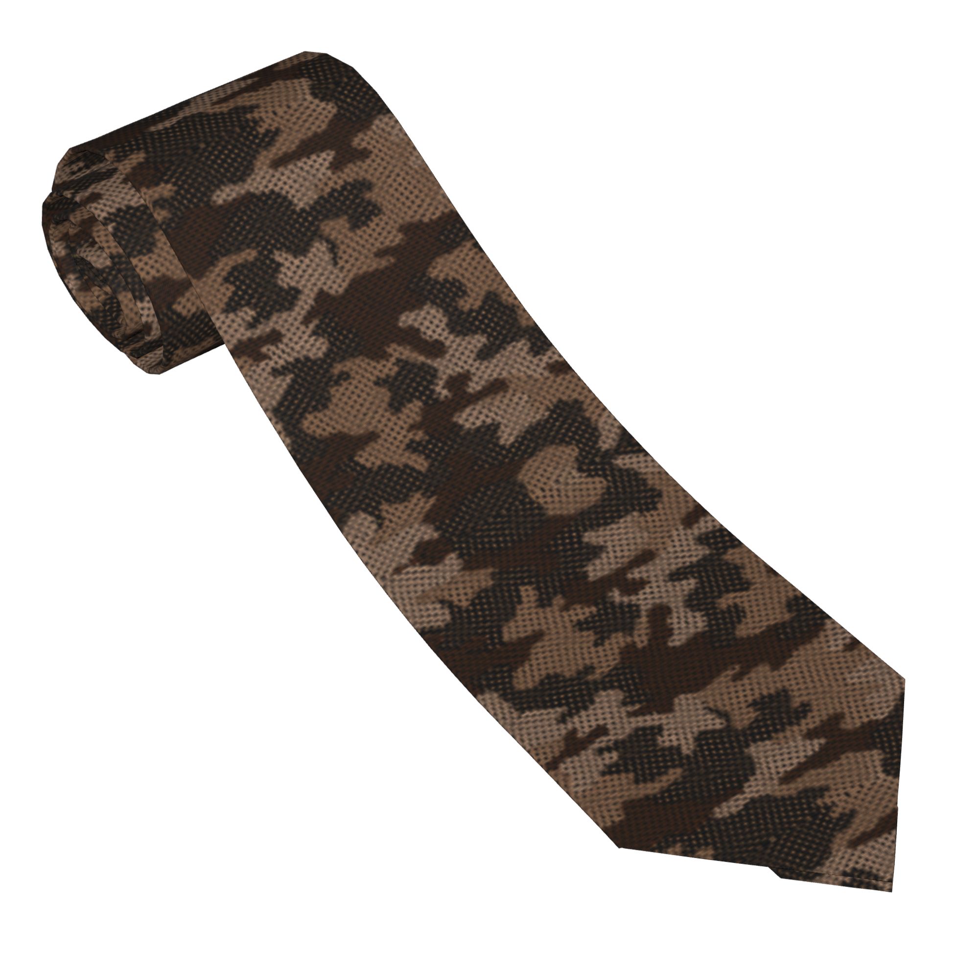 Camouflage pattern Tie  Busine – Women Accessories Business recenzja i cena