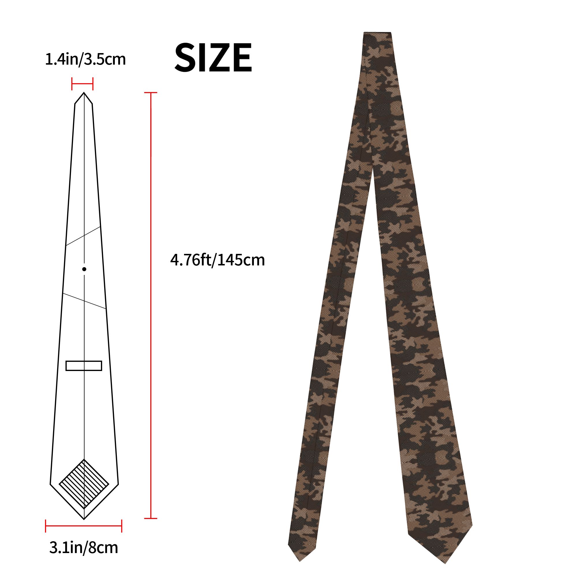 Camouflage pattern Tie  Busine – Women Accessories Business recenzja i cena