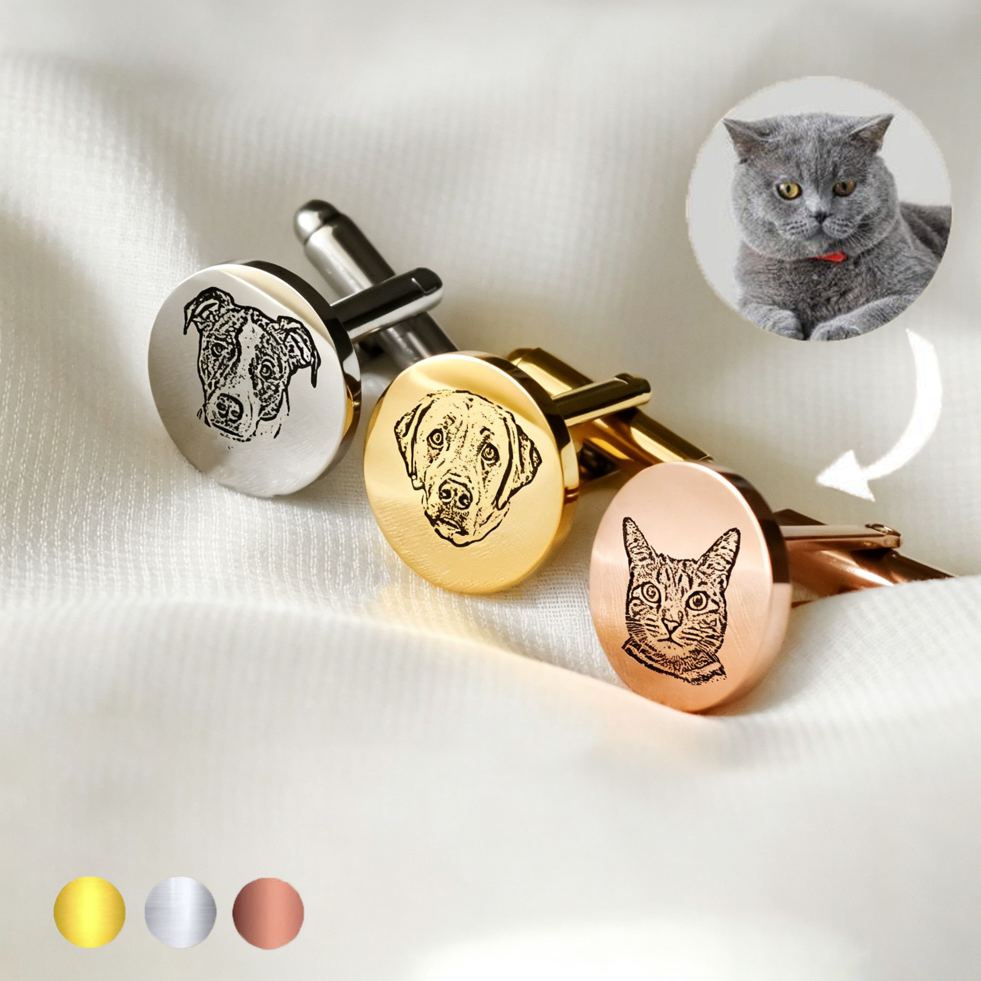 Custom Pet Portrait Pair Stain – Women Accessories Business recenzja i cena