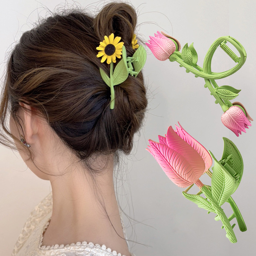 Women Tulip Flower Hair Claw C – Women Accessories Online recenzja i cena