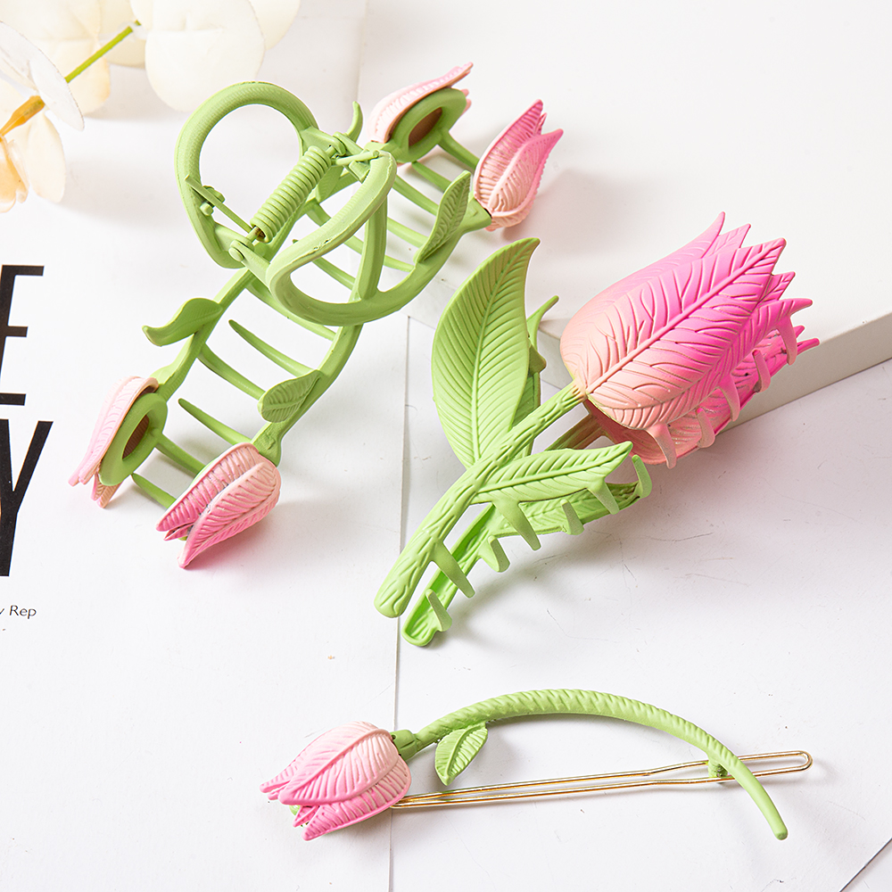 Women Tulip Flower Hair Claw C – Women Accessories Online recenzja i cena