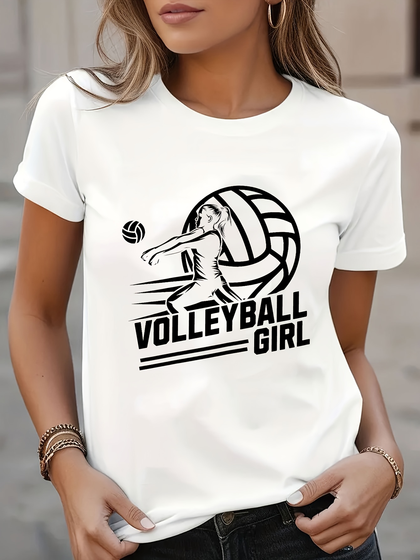 Women's Volleyball Graphic T-S – Women'S Volleyball Accessories recenzja i cena
