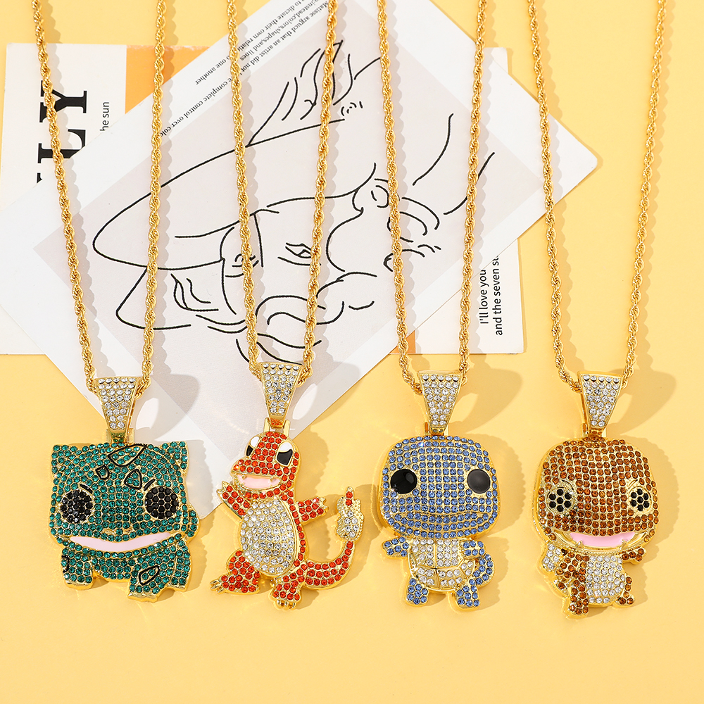 Diamond Studded Squirtle Neckl – Women Accessories Trending recenzja i cena