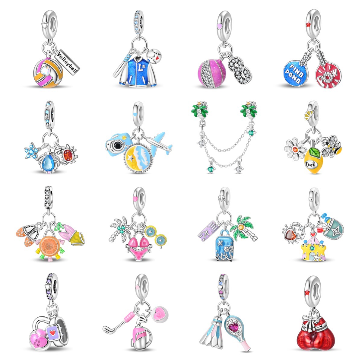 Original Charms Silver Plated  – Women'S Volleyball Accessories recenzja i cena