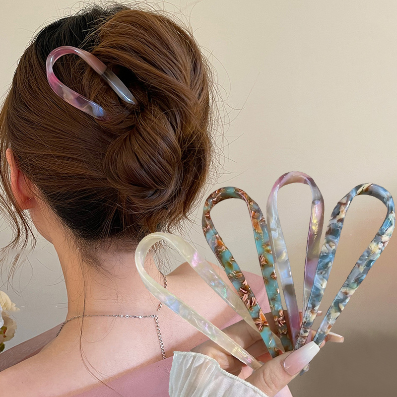 U-Shaped Hair Sticks Acetate A – Women Accessories Trending recenzja i cena