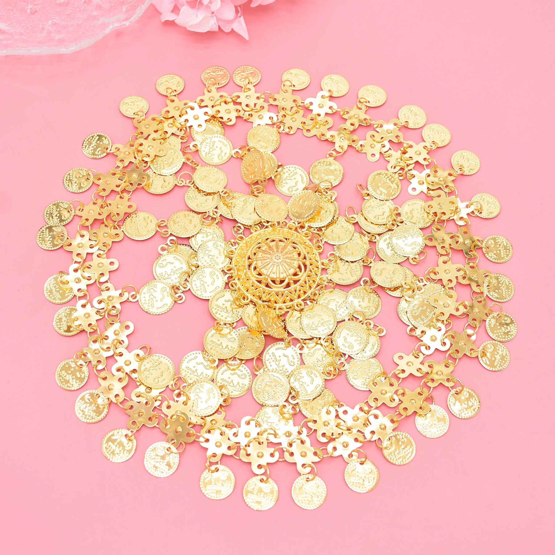 Gold Plated Alloy Coin Beauty  – Women Accessories Pakistan recenzja i cena